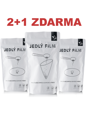 Plochý + Kornoutový jedlý film (2+1 zdarma)