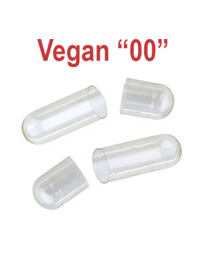 Vegetariánské kapsle - velikost "00" (rozdělené)