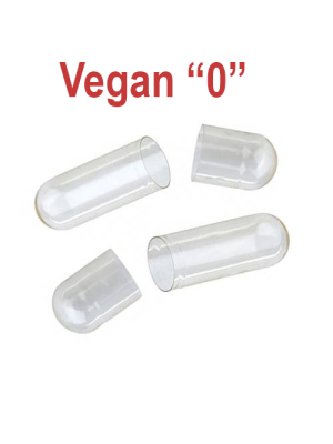 Vegetariánské kapsle - velikost "0" (rozdělené)