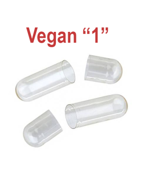 Vegetariánské kapsle - velikost "1" (rozdělené)