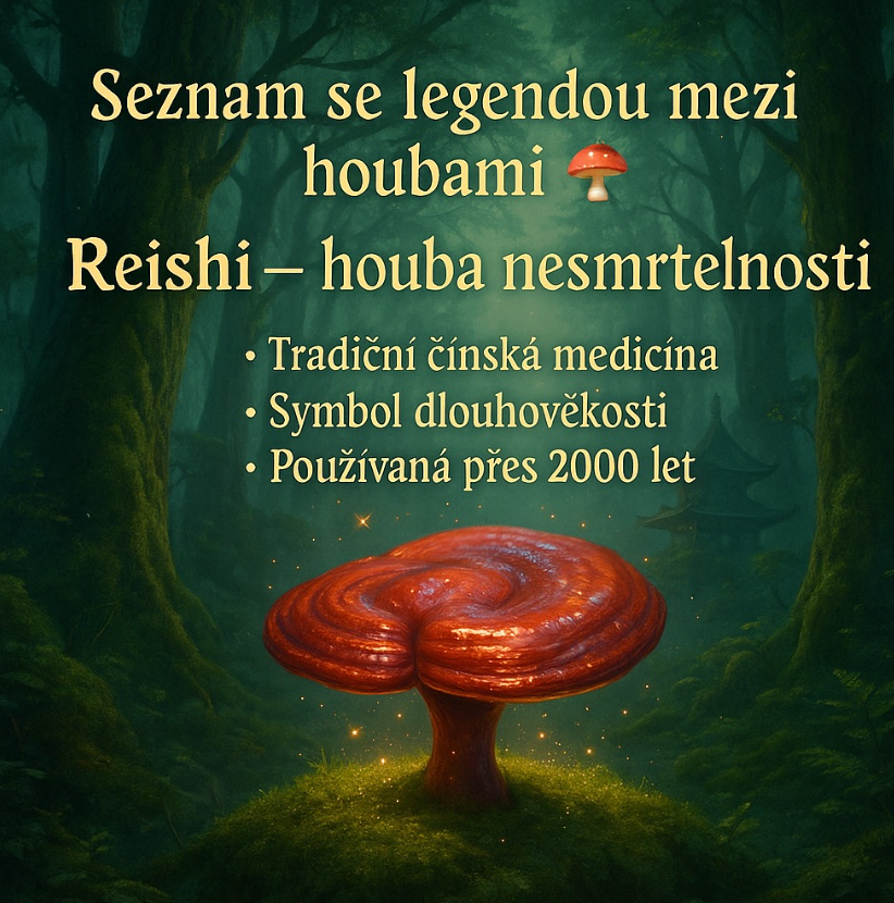 Reishi – houba nesmrtelnosti pro klid, sílu a odolnost