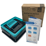 Ruční plnička kapslí "00" pro 100 ks kapslí + 100 ks želatinových kapslí - velikost "00" (rozdělené)